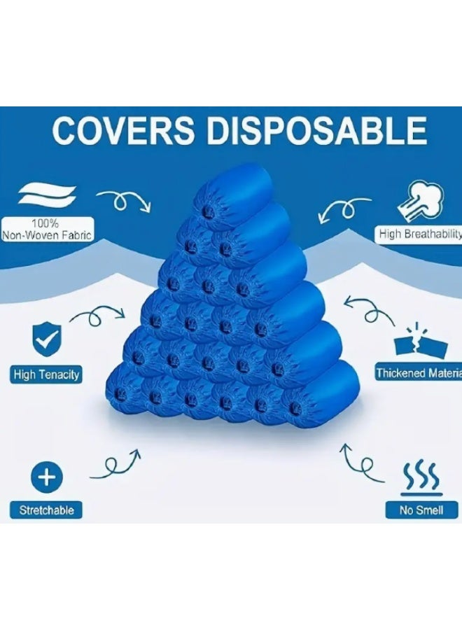 100pcs Disposable Shoe Covers, Cleaning and Hygiene Supplies, Travel Hotel Shoe Covers - Image 4
