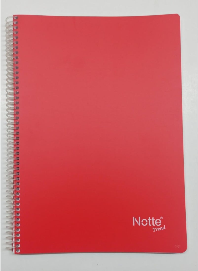 Notebook, Plastic Cover, Spiral, A4 Size, 100 Sheets, Striped, 3 Pieces - pzsku/ZB94C6FAFB50A3DDD6B6CZ/45/_/1730600197/6ce0862e-8e66-4b6b-b16f-cfc7b52939a4