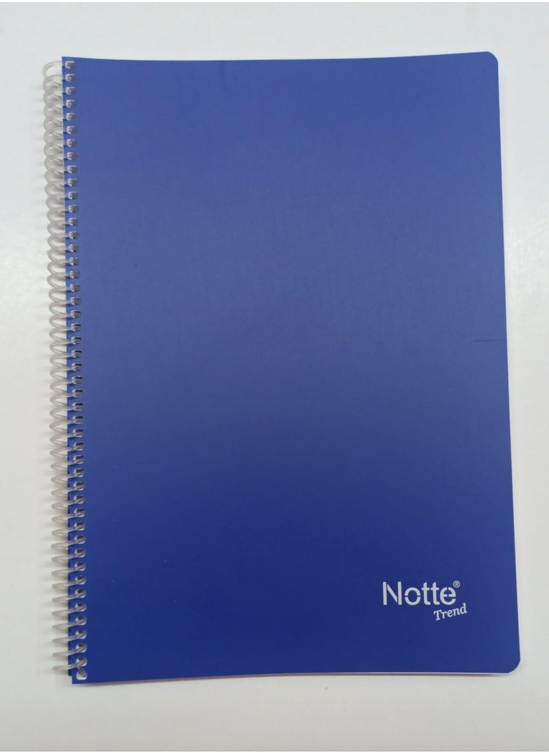 Notebook, Plastic Cover, Spiral, A4 Size, 100 Sheets, Striped, 3 Pieces - pzsku/ZB94C6FAFB50A3DDD6B6CZ/45/_/1730600219/e75ea62b-ea24-432f-afc5-1f81bb0b802b