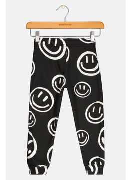 Originals by Brooklyn Cloth Toddler Boy Drawstring Allover Print Jogger Pants, Black  - Image 2