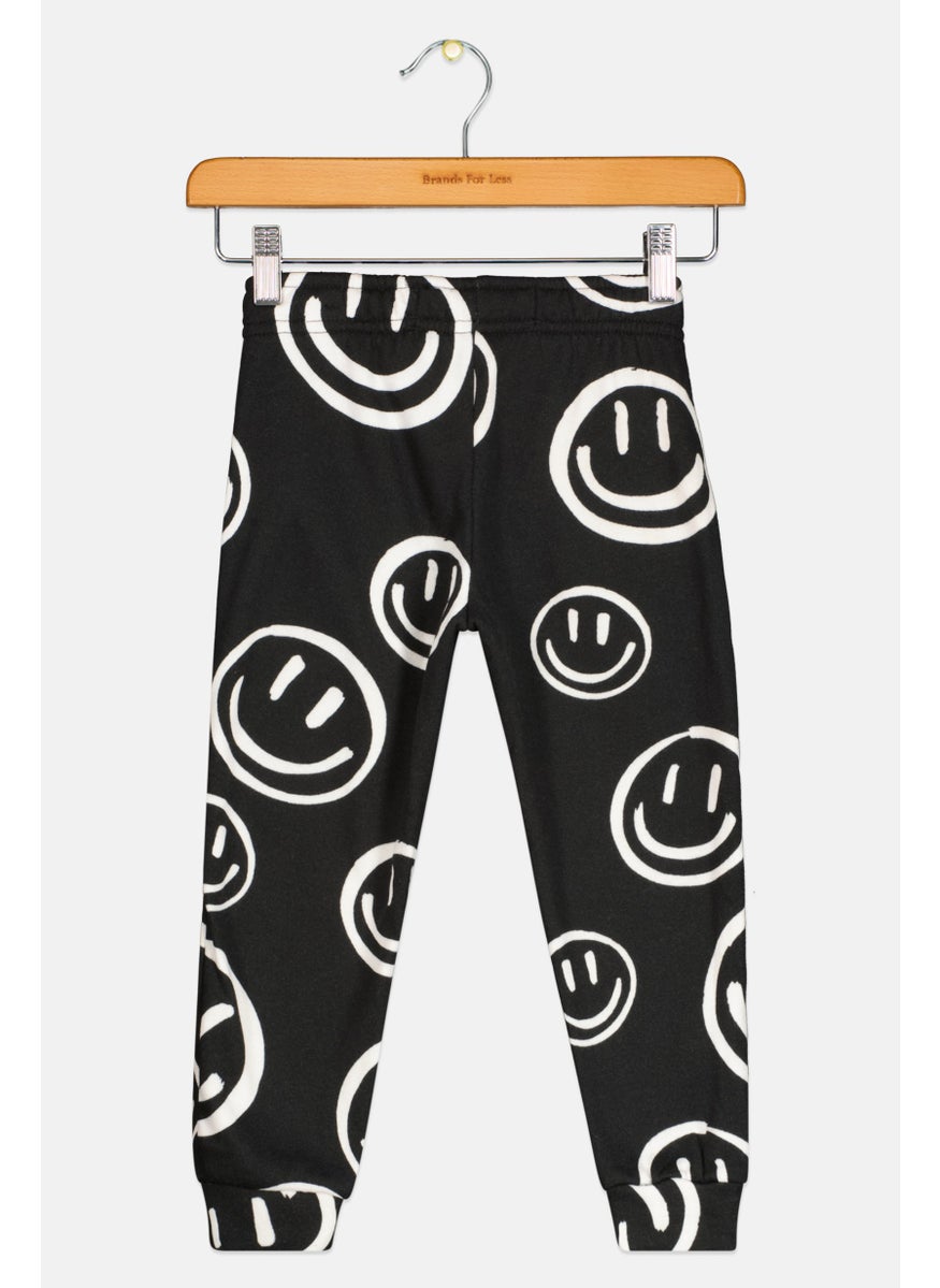 Originals by Brooklyn Cloth - Toddler Boy Drawstring Allover Print Jogger Pants, Black - Image 1