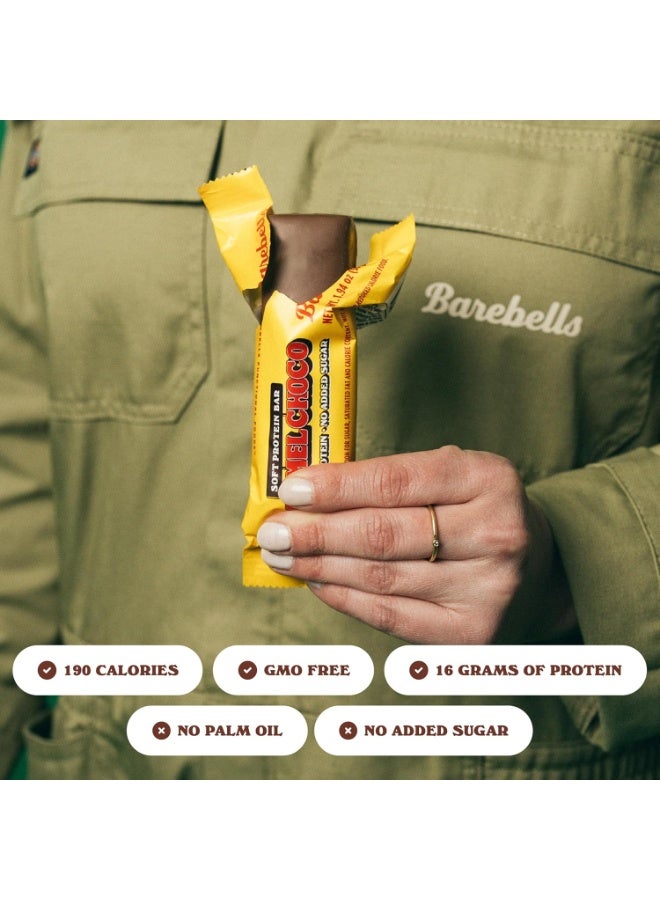 Barebells Soft Protein Bar Caramel Choco - 16g Protein, No Added Sugar, 55g (Pack of 12) - Image 4