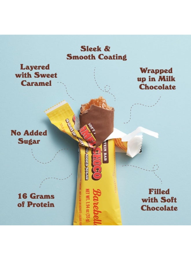 Barebells Soft Protein Bar Caramel Choco - 16g Protein, No Added Sugar, 55g (Pack of 12) - Image 3