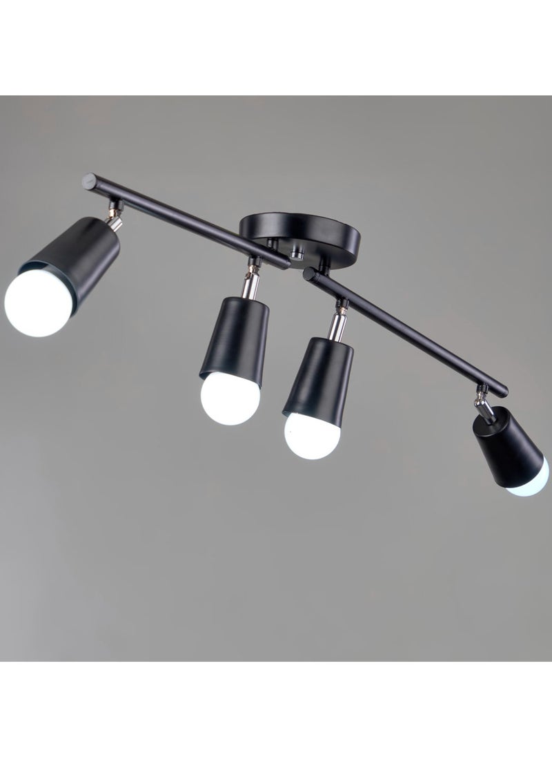 نجفة شوب اسبوت لايت اسود4 لمبه SLTB-4 