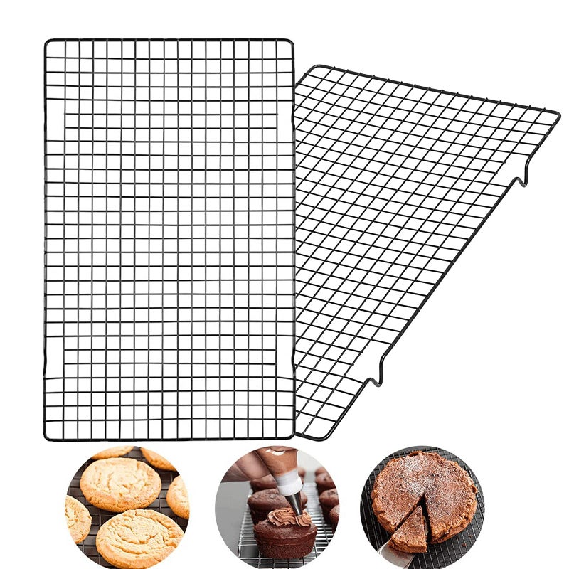 Lemengtree Lemengtree Cooling RacksBaking Rack Tray NonStick Pan Stainless Steel Cake Cooling Wire Roasting Rack for Biscuit Pizza Bread Cake Baking 2pack16 Inch