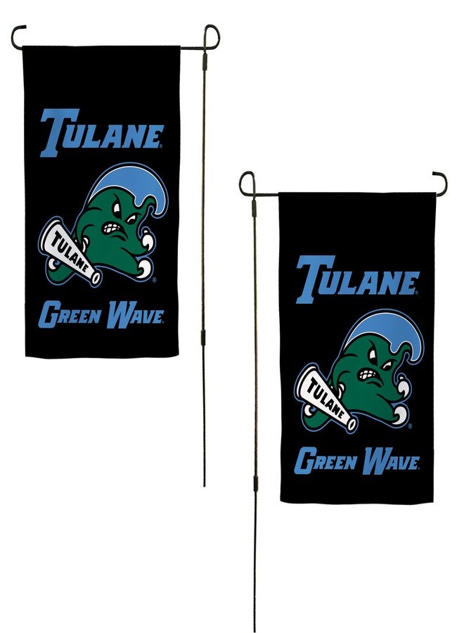 Desert Cactus Tulane University TU Garden Flag – 19 x 12 inch Tulane Green Wave Banner, For Outdoor Display and Events (Design K) - Image 1