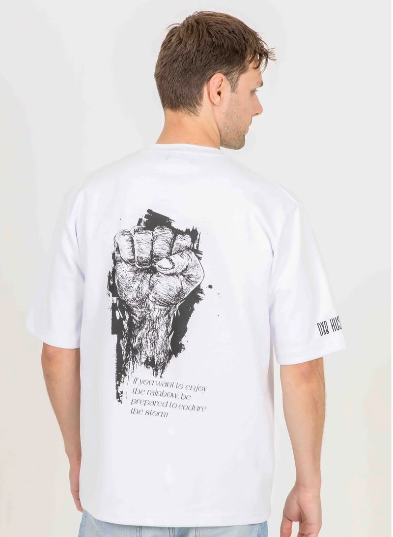 KA-1 KA-1 NO PAIN NO GAIN T-SHIRT WHITE  - Image 2