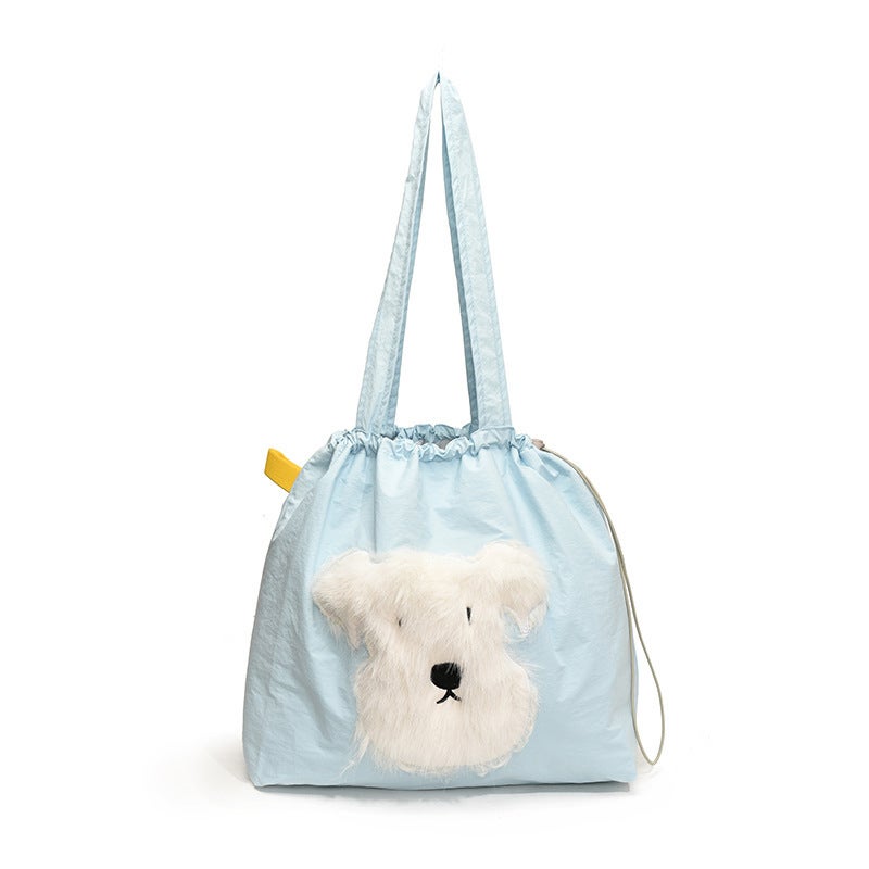 Cute Cartoon Embroidered All-Match Artistic Shoulder Crossbody Bag Instagram Style Large Capacity Commuter Shoulder Bag Tote Bag For Women - Image 1