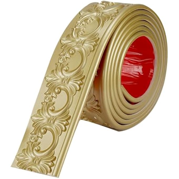 FLEXIBLE MOLDING TRIM, 9.9 FEET SELF-ADHESIVE PEEL AND STICK WALL TRIM, CEILING MOLDING, CABINET BORDER, MIRROR FRAME TRIM, IDEAL FOR HOME DECOR, EASY INSTALLATION WALL MOLDING & TRIM - Image 1
