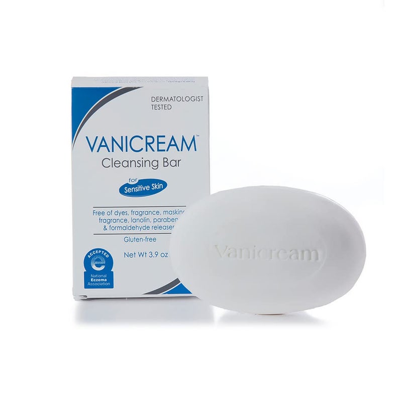 Vanicream Cleansing Bar | Fragrance, Gluten and Sulfate Free | For Sensitive Skin | Gently Cleanses and Moisturizes | 3.9 Ounce | Pack of 12 - Image 1