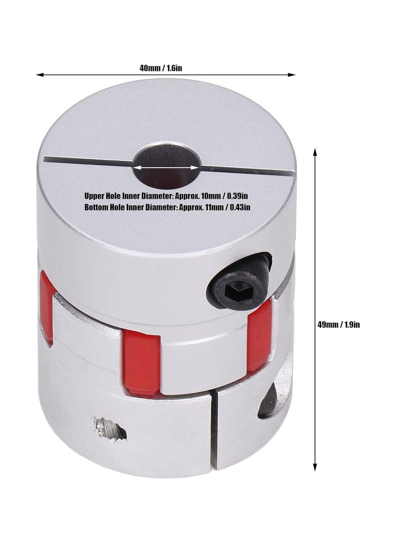 GGOOT Flexible Coupler Aluminium Alloy Plum Shape Stepper Motor Connector Shaft Coupling 49 mm x 40mm for 3D Printer and CNC Machine  - Image 2