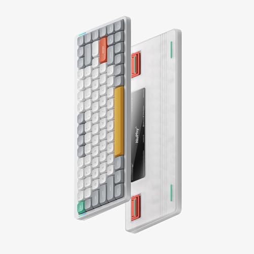 nuphy Air75 V2 Portable 75% Mechanical Keyboard,Wireless Keyboard,Supports Bluetooth/2.4G/USB-C RGB Bluetooth Keyboards,Compatible with Windows/Mac OS/Linux Systems White-Gateron Blue Switch - Image 2