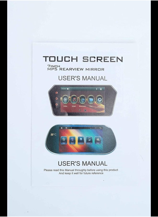 7 Inch Mp5 Rear View Mirror Full format decoding / mp5 / full hd/led monitor/usb/remote control/connection cables / 7 inch