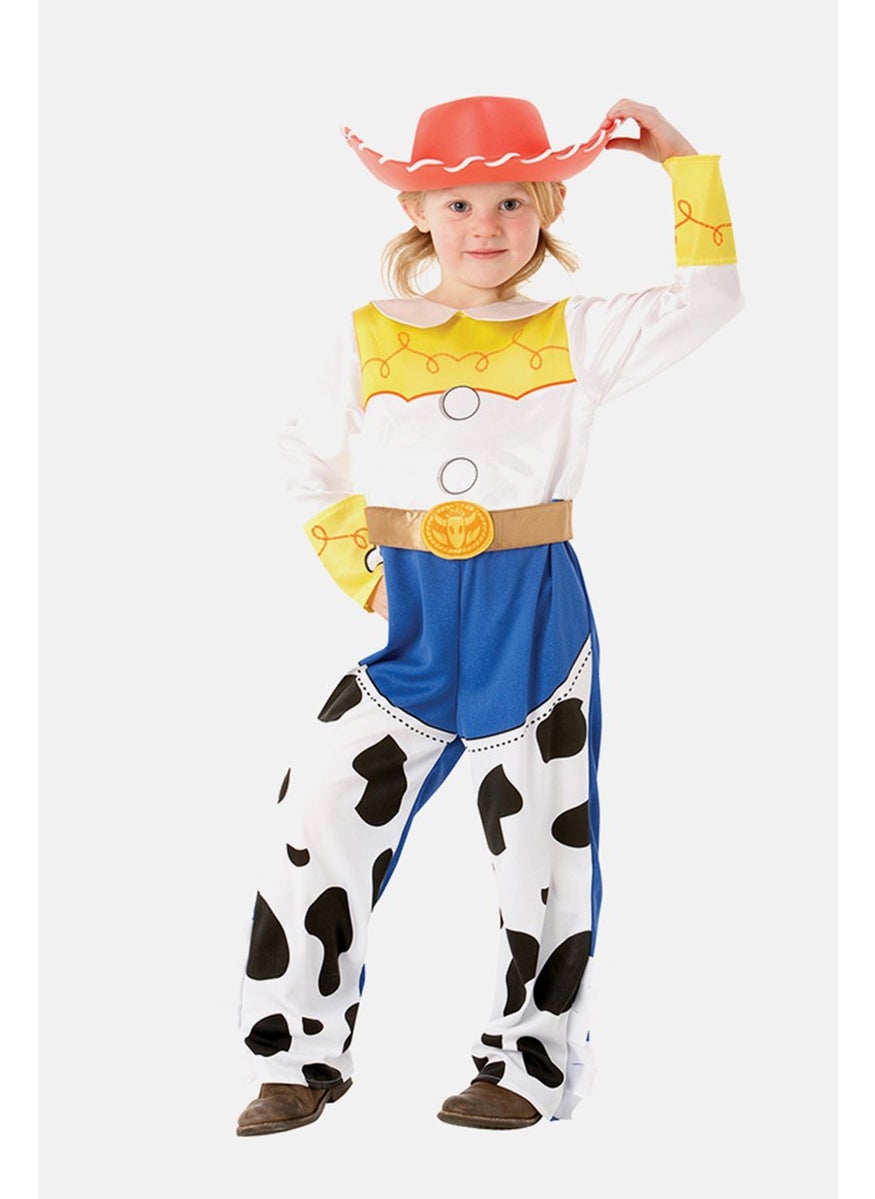 Disney Pixar Kids Girl Deluxe Jessie Costume, White Combo 