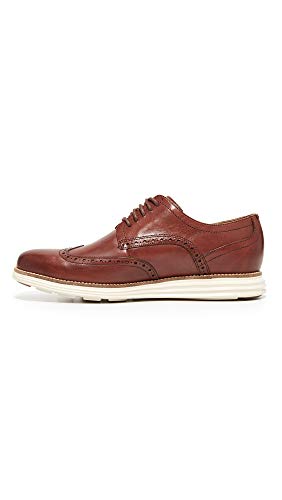 Cole Haan Men's Original Grand Shortwing Oxford Shoe, Woodbury Leather/Ivory, 10 Medium US - Image 2