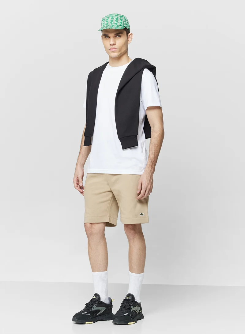 LACOSTE Regular Fit Brushed Fleece Shorts
