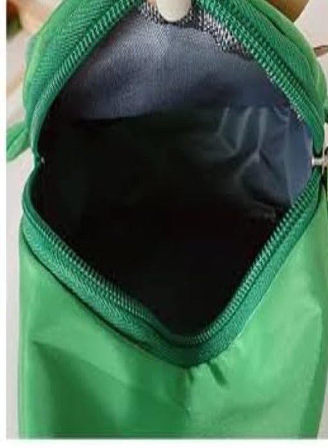 Gugzy Cartoon Kids Chest Bag with Adjustable Straps - Playful and Practical Toddler Sling Bag (Green) - Image 2