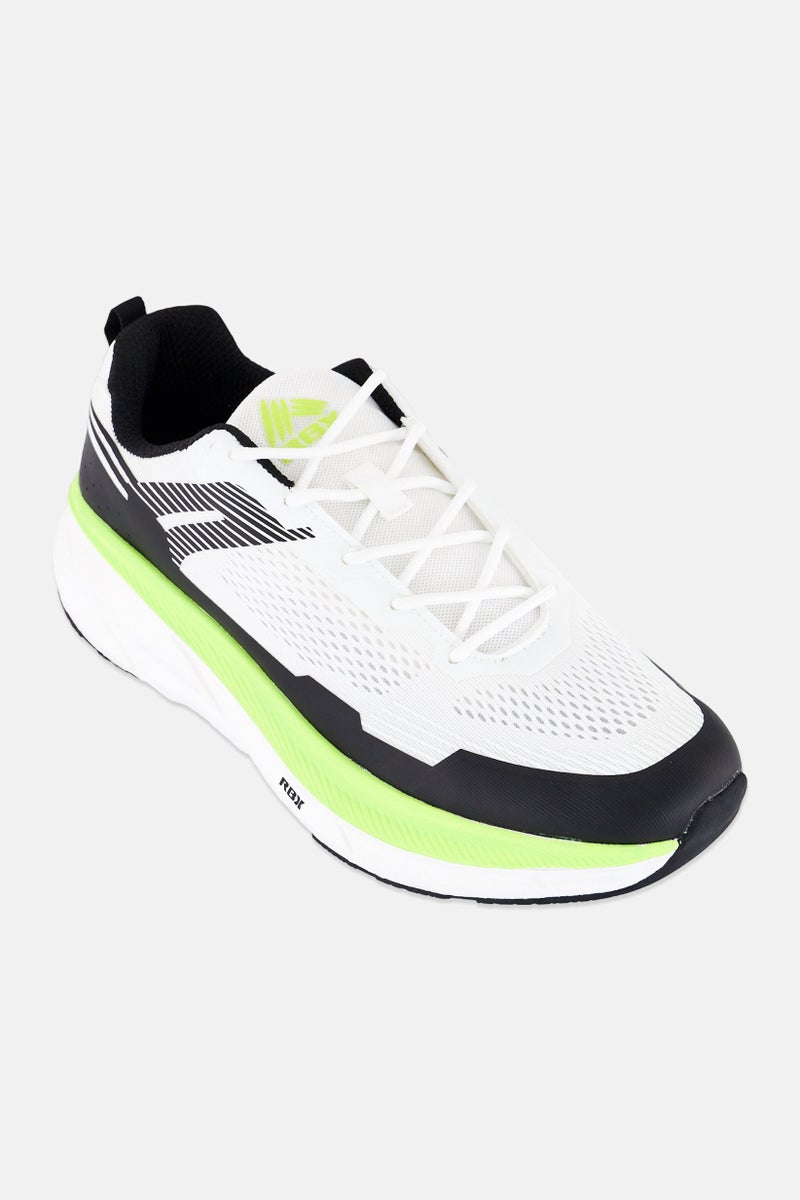 RBX Men Lace Up Training Shoes, White - Image 1