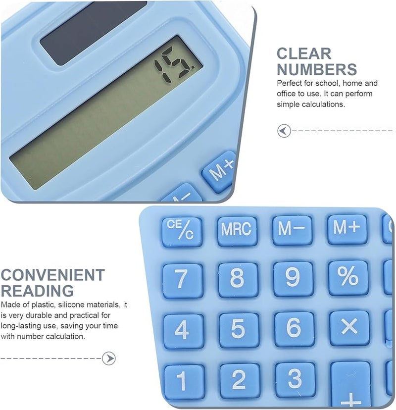 Portable Sky Blue Electronic Calculator for School Office Students Professionals - Image 4