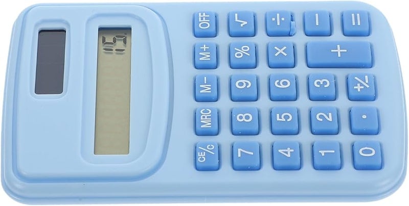 Portable Sky Blue Electronic Calculator for School Office Students Professionals - Image 1