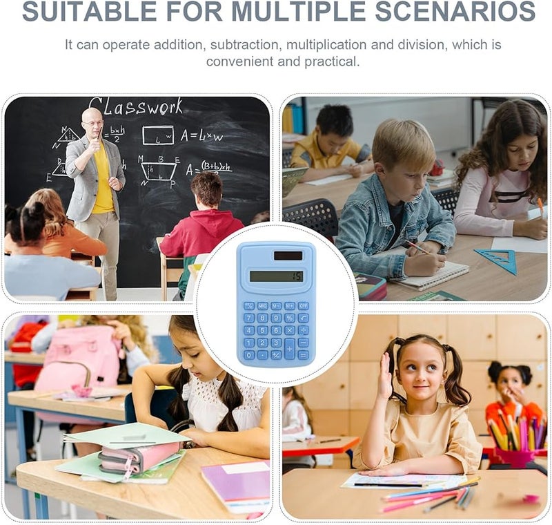 Portable Sky Blue Electronic Calculator for School Office Students Professionals - Image 3
