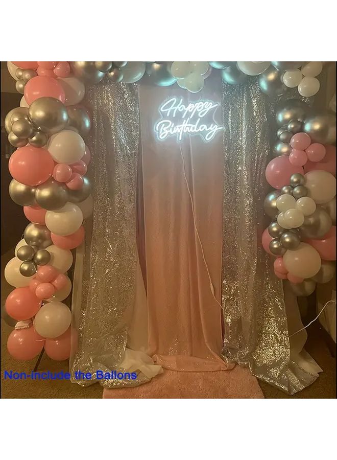 Sparkling Golden Sequin Curtain Backdrop 1pc For Party Wedding Holiday Decor - Image 5