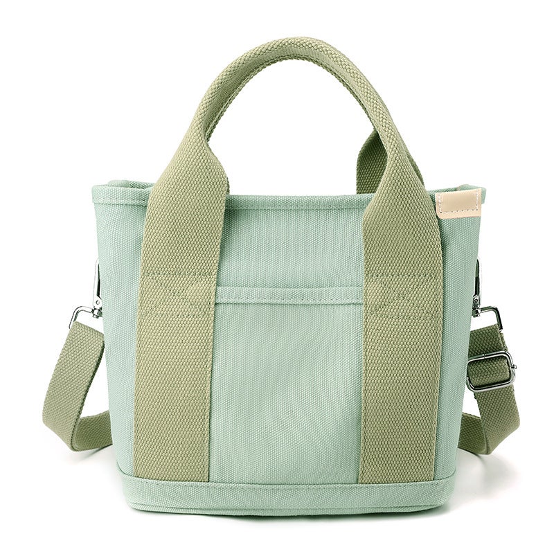 Fashionable Canvas Tote Shoulder Bag Green 