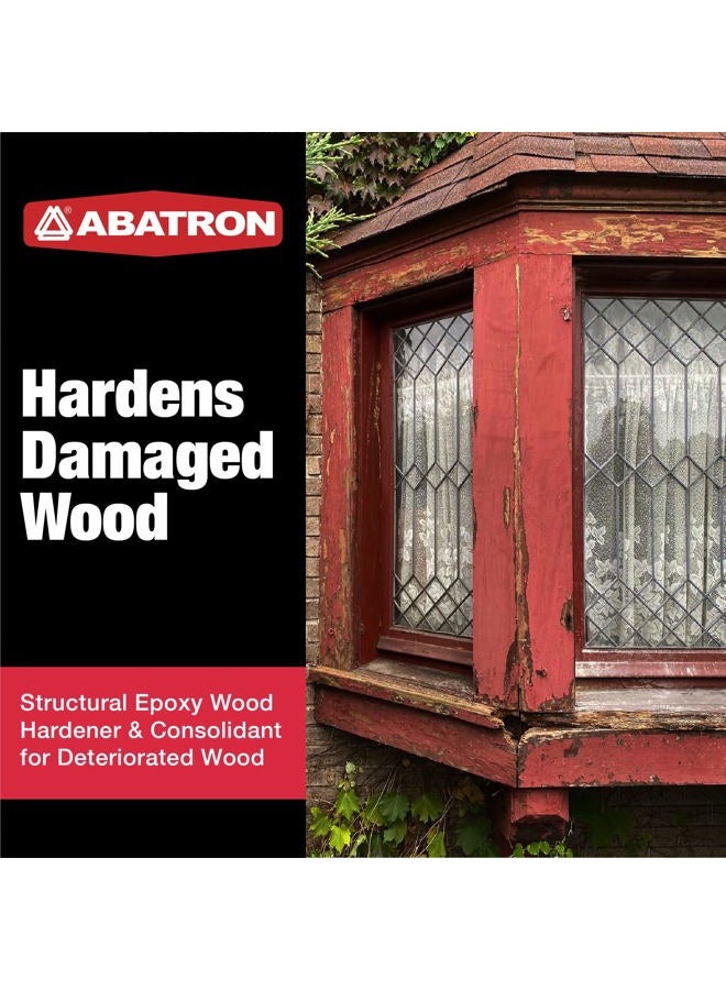 Abatron Wood Restoration 24 Ounce Kit – Includes 12 Fluid Ounces of LiquidWood Epoxy Wood Hardener/Consolidant and 12 Fluid Ounces of WoodEpox Epoxy Wood Filler - Image 2