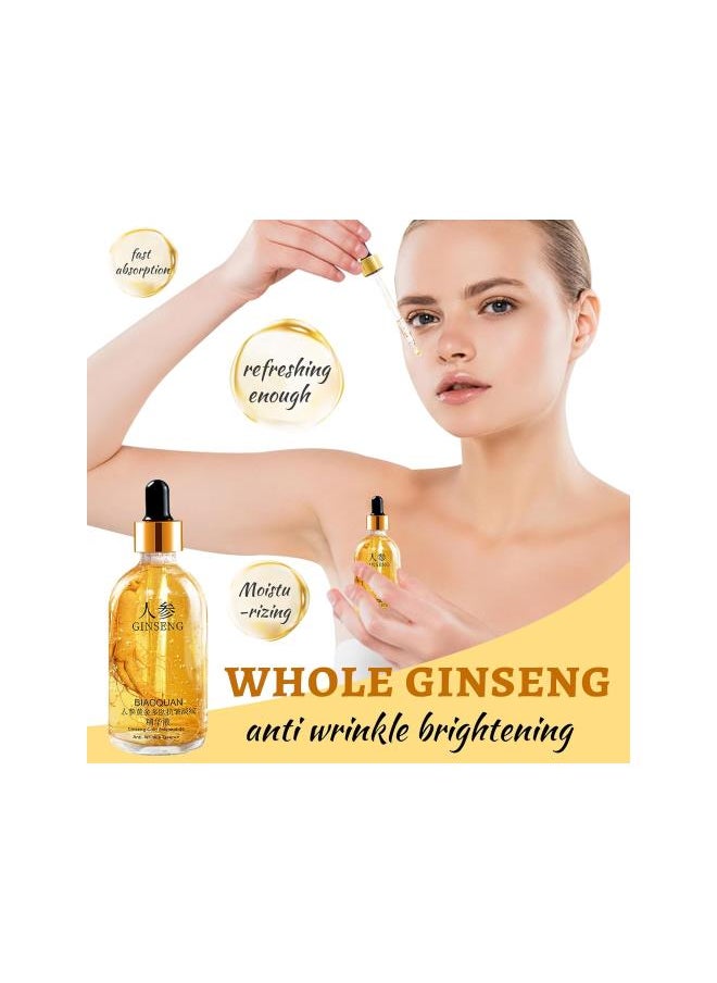 Generic - Ginseng Polypeptide Anti-Ageing Essence, Ginseng Essence Water Ginseng Serum Korean Anti Aging, Ginseng Gold Polypeptide Anti-Ageing Essence, Ginseng Serum for Dark Spot Removal, Skin Brightening(3pcs) - Image 1