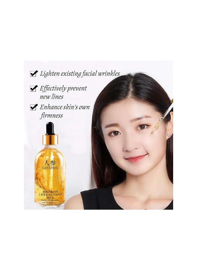 Generic - Ginseng Polypeptide Anti-Ageing Essence, Ginseng Essence Water Ginseng Serum Korean Anti Aging, Ginseng Gold Polypeptide Anti-Ageing Essence, Ginseng Serum for Dark Spot Removal, Skin Brightening(3pcs) - Image 1