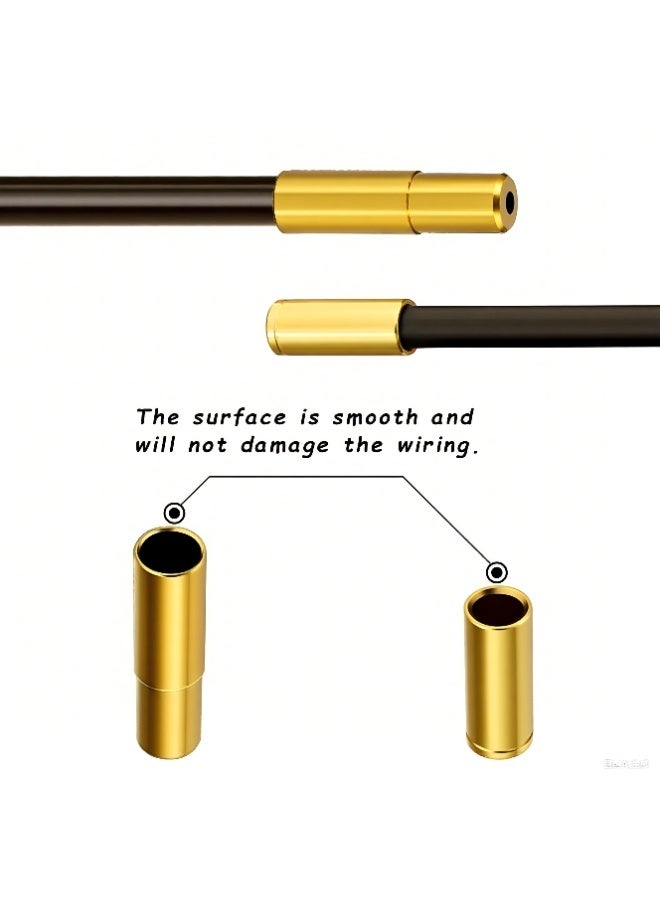 دايتويز 10 قطع من أغطية كابل فرامل الدراجة ومبدل السرعات - واقيات داخلية من سبائك الألومنيوم بسمك 4 مم للدراجات الجبلية ودراجات الطرق، متينة ومناسبة لجميع أنواع ملحقات ركوب الدراجات - Image 4