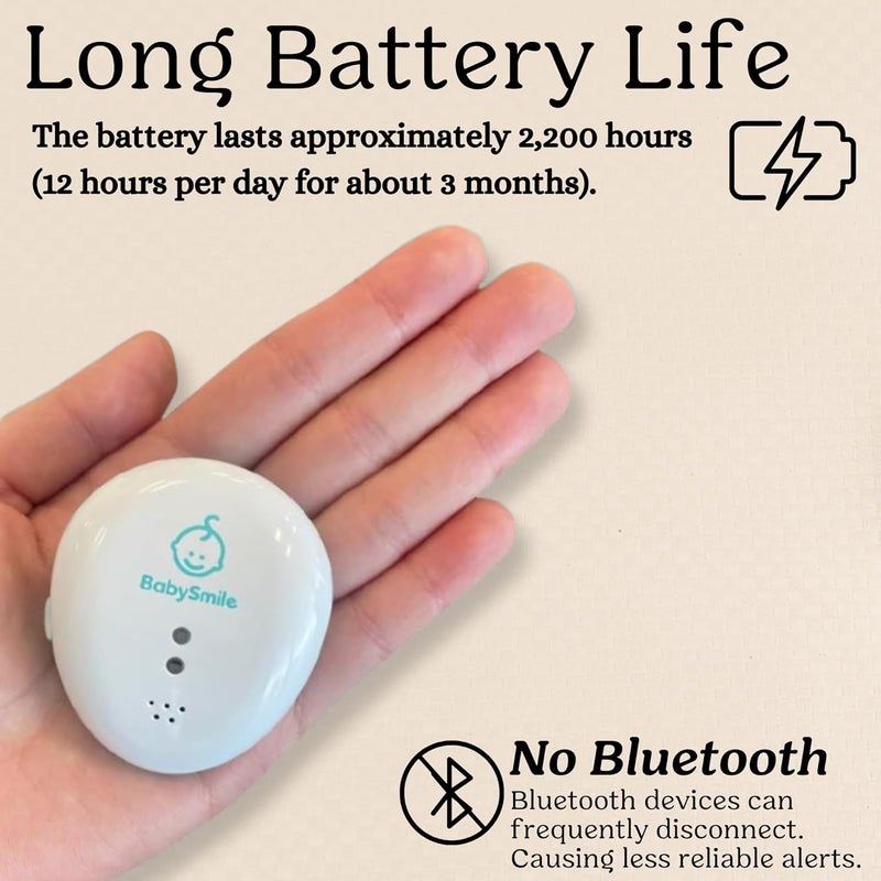 BabySmile Baby Smile Baby Motion Breathing Monitor  Baby Abdominal Movement Monitor  Audible Alerts for Quick Alerts  Diaper Clip  No Bluetooth - Image 5