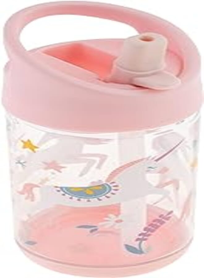 Stephen Joseph, Kids Flip Top Water Bottle, 10 oz Tritan BPA Free, Water Bottle for Girls & Boys, Back to School Flip Top Bottle, Pink Unicorn