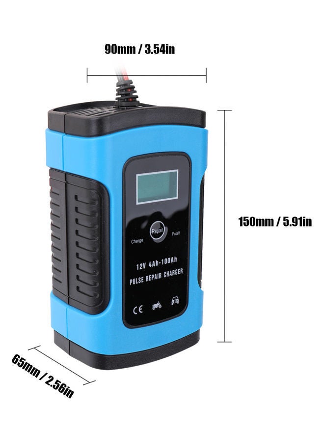 NIBEMINENT Pulse Repair Charger with Digital LCD Display Blue/Black  - Image 4