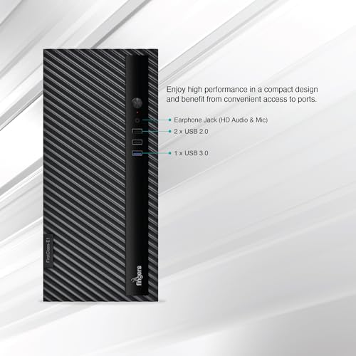 FINGERS FirstClass-E1 Micro ATX PC Case with Compact Design, Premium Thick Metal Structure, 1 x USB 3.0 + 2 x USB 2.0 + Earphone Jack (HD Audio & Mic), SMPS Bundled, BIS Certified - Image 5