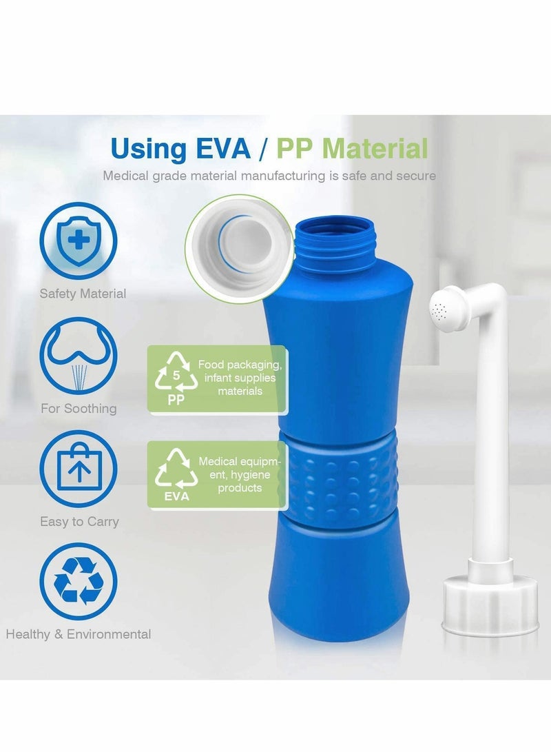 SYOSI Personal Bidet Sprayer for Kids Washing, Pregnant Women Cleansing, Postpartum Clean, Handheld Travel Bidet with 500ML Water Capacity and Angled Nozzle Spray - Image 3