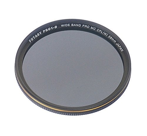 Fotasy 58mm Ultra Slim Circular PL Lens Filter, Nano Coatings MRC Multi Resistant Coating Oil Water Scratch, 16 Layers Multi-Coated 58mm CPL Filter - Image 2