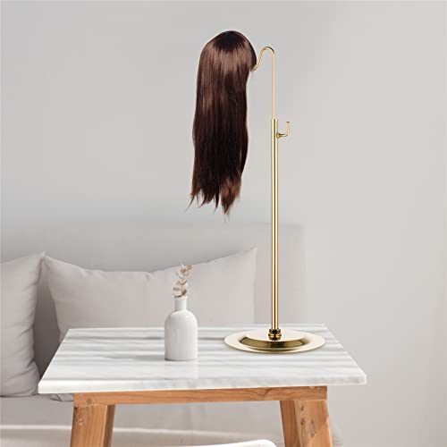 NEKLJJ Gold Handbag Display Stands - Set of Two Single Hanging Hook Stand, Retail Metal Table Adjustable Bag Rack - Image 3