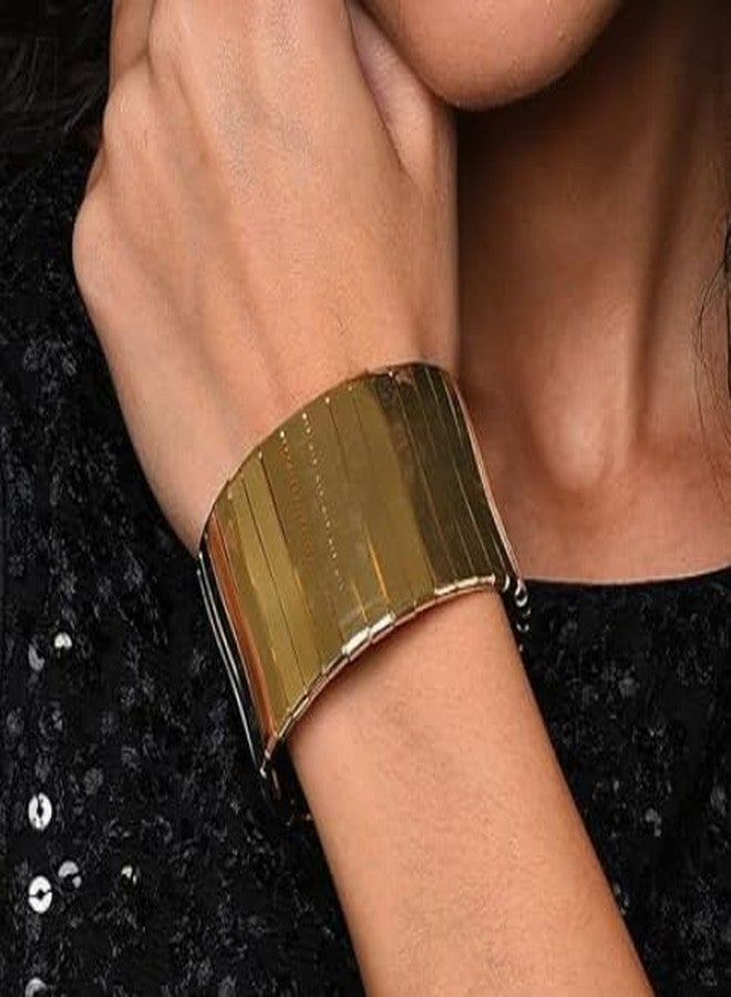 needs collection Needs Elegant Designer Gold Plated Bracelet for Women, Fashion Jewelry, Metallic Accessory - Image 4