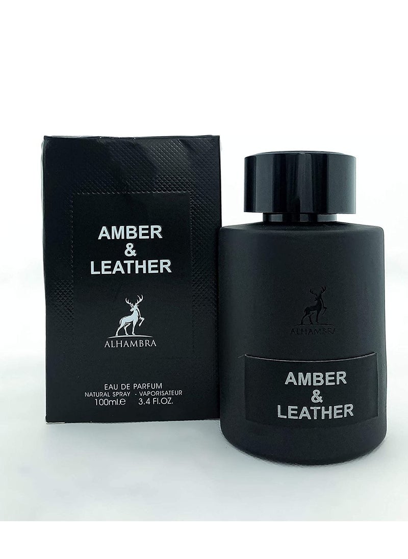 MAISON ALHAMBRA - Amber & Leather EDP 100ml For Men - Image 1