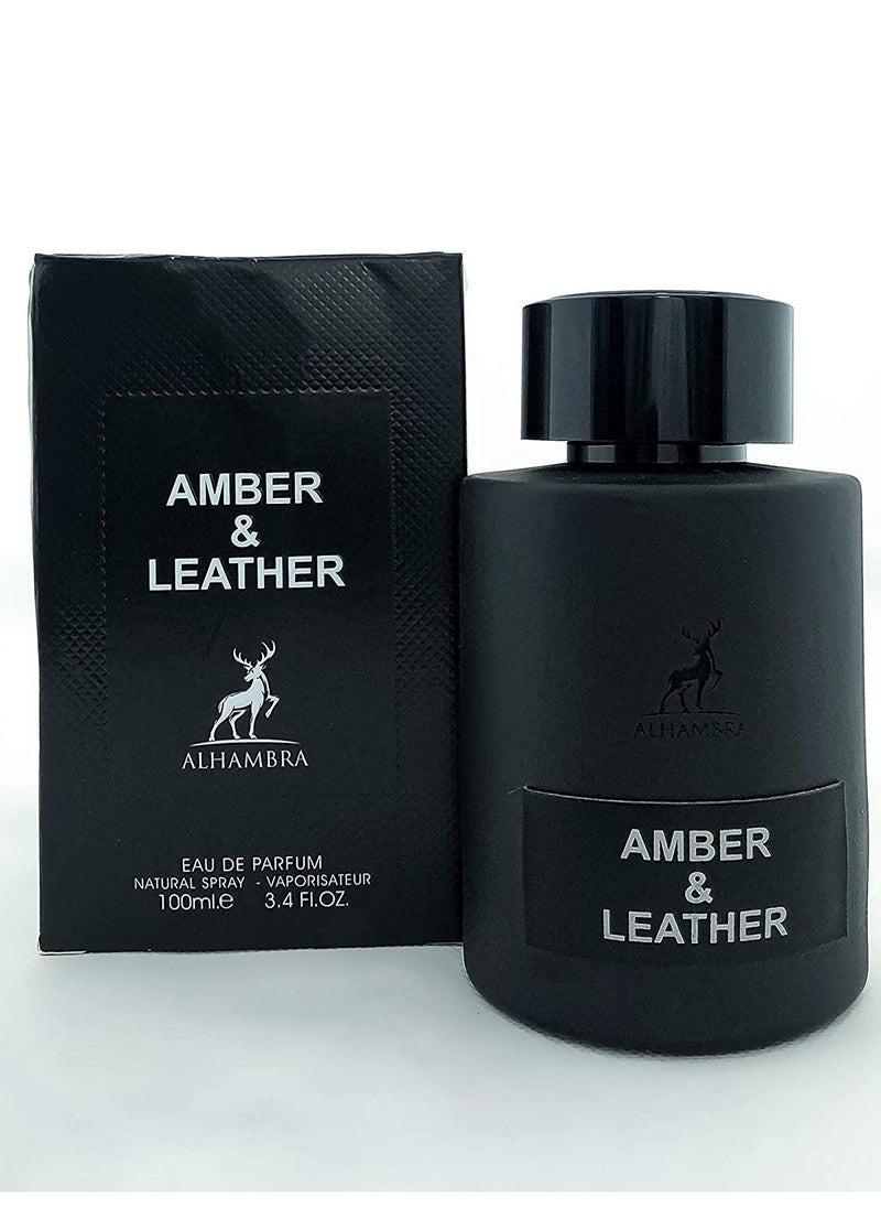 MAISON ALHAMBRA - Amber & Leather EDP 100ml For Men - Image 1