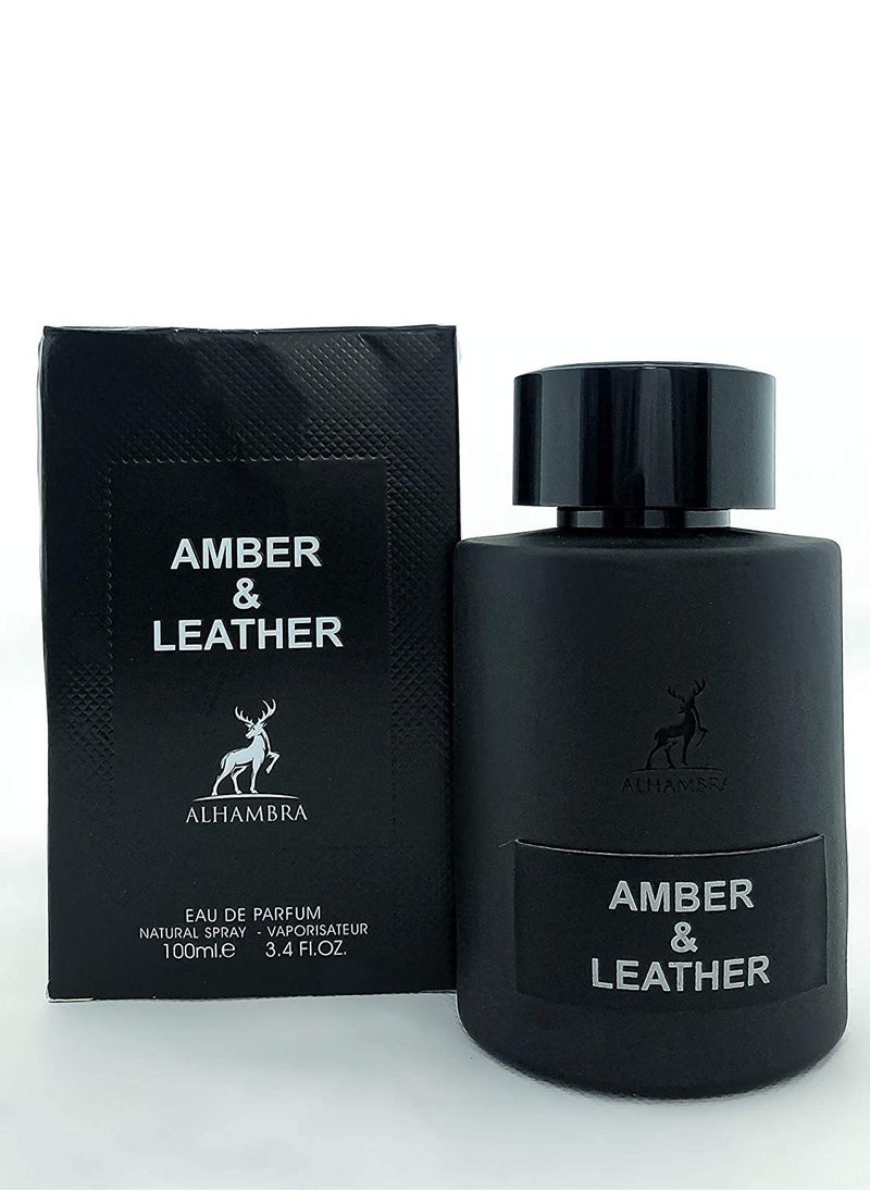 MAISON ALHAMBRA - Amber & Leather EDP 100ml For Men - Image 1