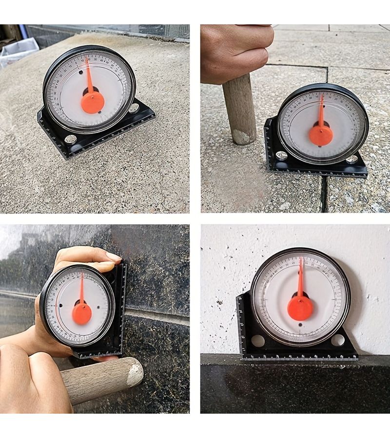 Black 360 Degree Tilt Meter Level High Precision Angle Finder - Image 2