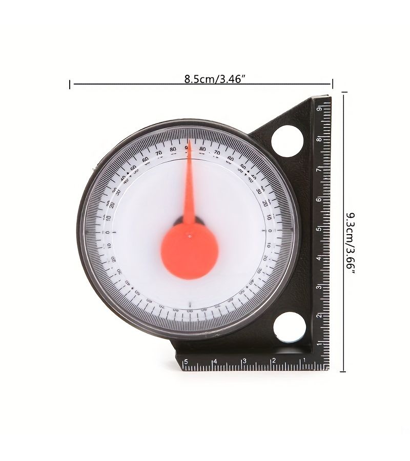 Black 360 Degree Tilt Meter Level High Precision Angle Finder - Image 1