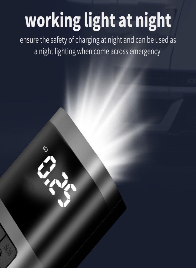 مضخة هواء متعددة الوظائف، ضاغط هواء محمول للسيارة، منفاخ إطارات، مضخة هواء للسيارة والدراجة النارية، منفاخ إطارات كهربائي، مضخة إطارات للسيارة والدراجة النارية، كرة سلكية/لاسلكية - Image 4