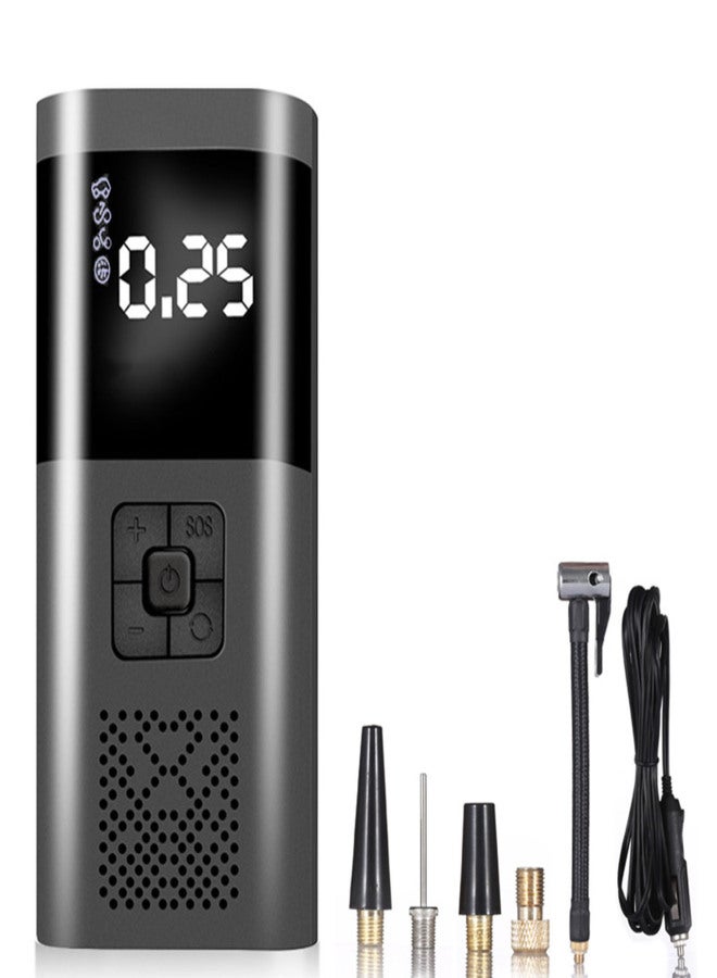 مضخة هواء متعددة الوظائف، ضاغط هواء محمول للسيارة، منفاخ إطارات، مضخة هواء للسيارة والدراجة النارية، منفاخ إطارات كهربائي، مضخة إطارات للسيارة والدراجة النارية، كرة سلكية/لاسلكية - Image 1