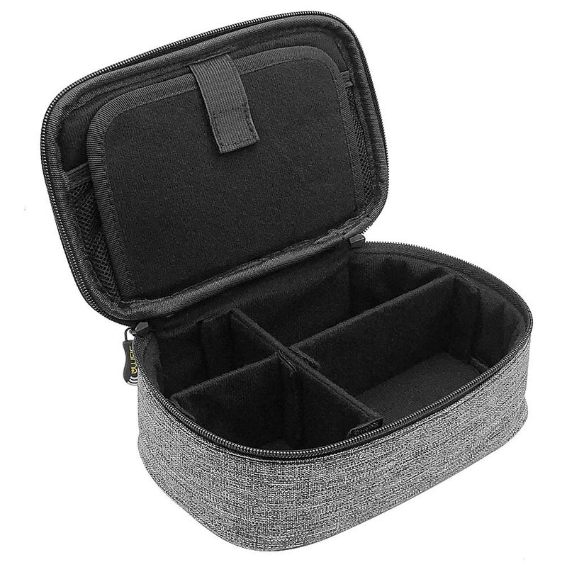 sisma Electronics Cords Organizer Tech Accessories Storage Case Travel Small Carrying Bag for Charging Cables Adapter USB Plugs Power Cord Leads - Grey 1680d - Image 4