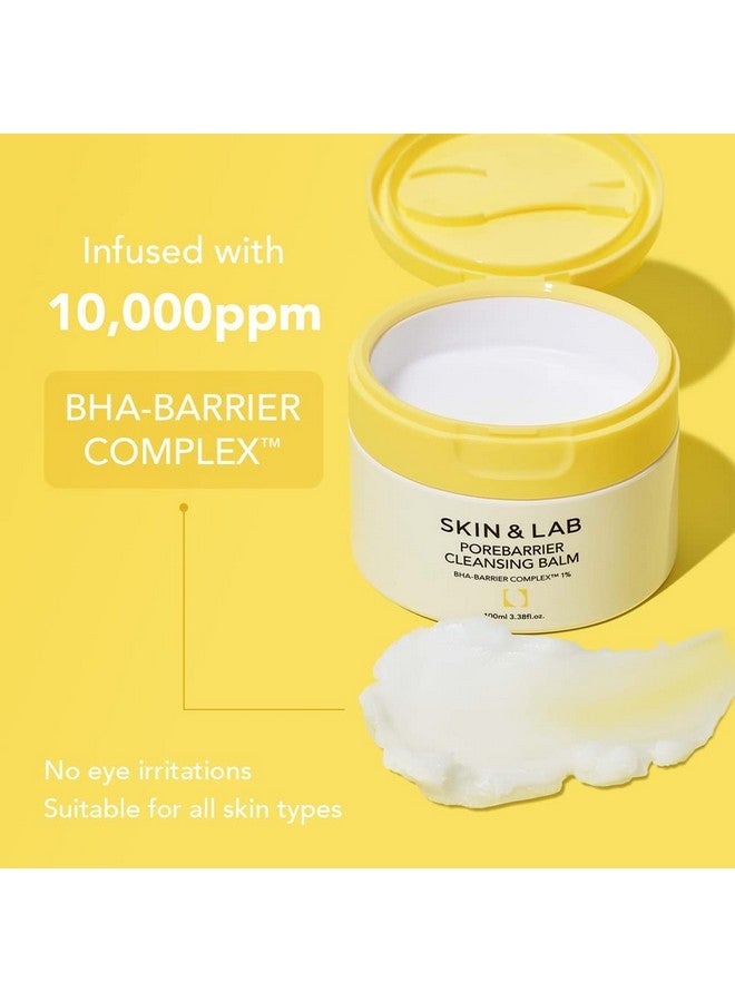 سكين & لاب سكين ساينس سوليشن [Skin&Lab] بلسم تنظيف الوجه من Porebarrier، منظف آمن لرموش الرموش، منظف آمن، مزيل مكياج نباتي لبلسم مكياج مقاوم للماء، من الزيت إلى الحليب، لطيف للصنع في كوريا، 3.38 أونصة سائلة - Image 3