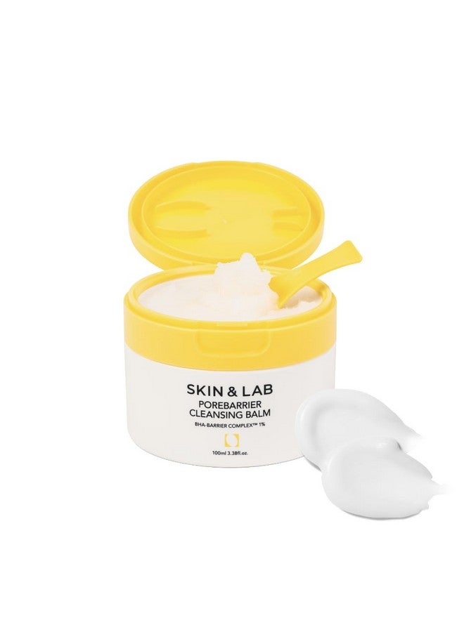 سكين & لاب سكين ساينس سوليشن [Skin&Lab] بلسم تنظيف الوجه من Porebarrier، منظف آمن لرموش الرموش، منظف آمن، مزيل مكياج نباتي لبلسم مكياج مقاوم للماء، من الزيت إلى الحليب، لطيف للصنع في كوريا، 3.38 أونصة سائلة - Image 1