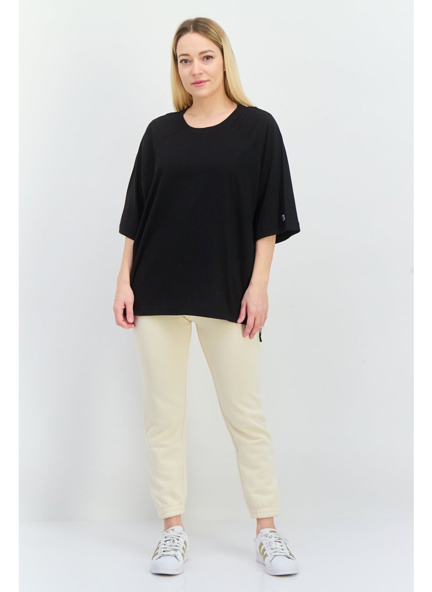 Champion Women Relaxed Fit Short Sleeves Outdoor Top, Black  - Image 4